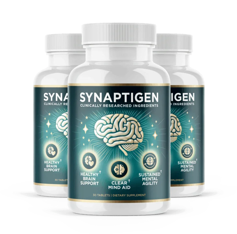 Synaptigen brain health supplement supporting memory focus and cognitive clarity